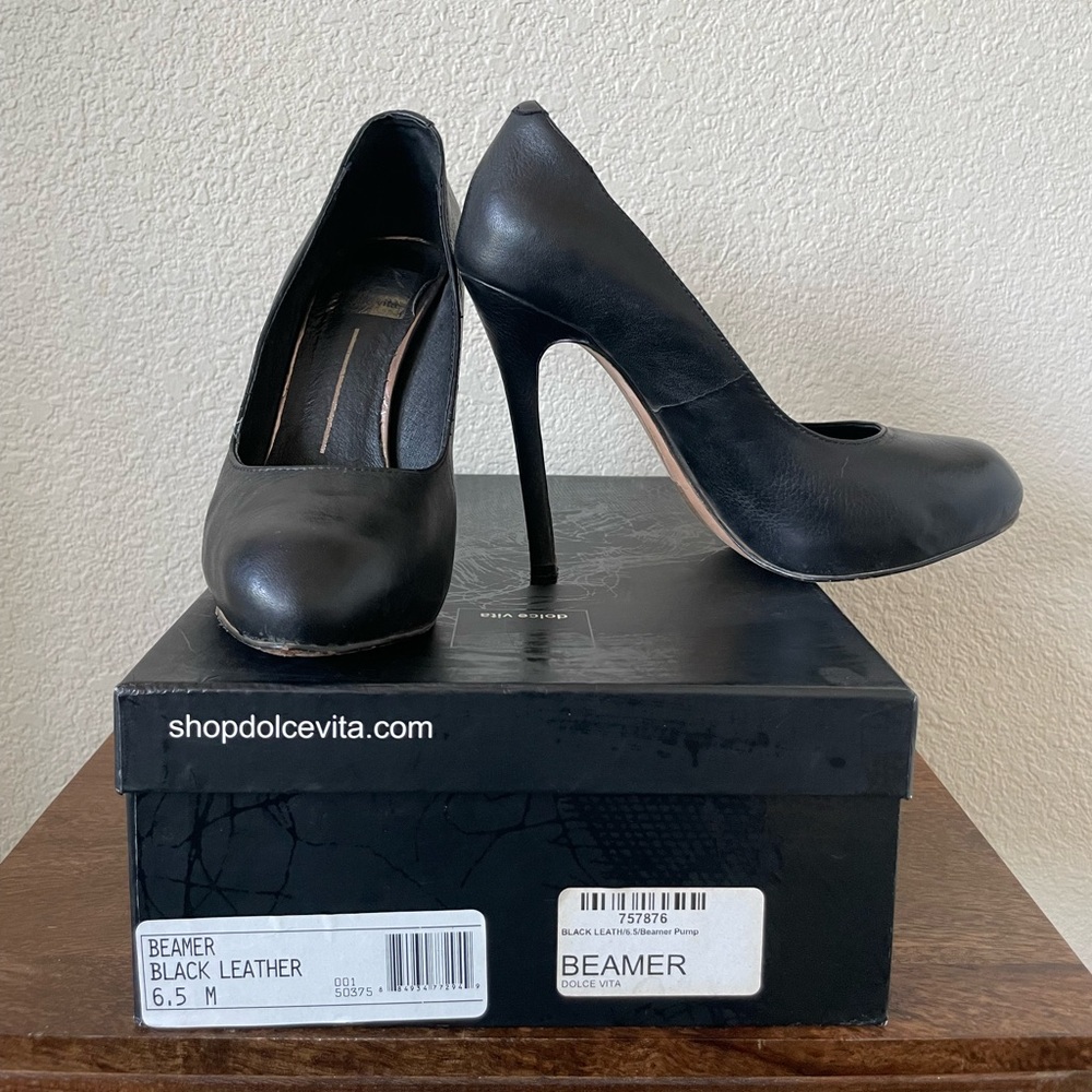 Dolce Vita Beamer leather high heels